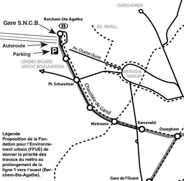 Plan métro Bruxelles